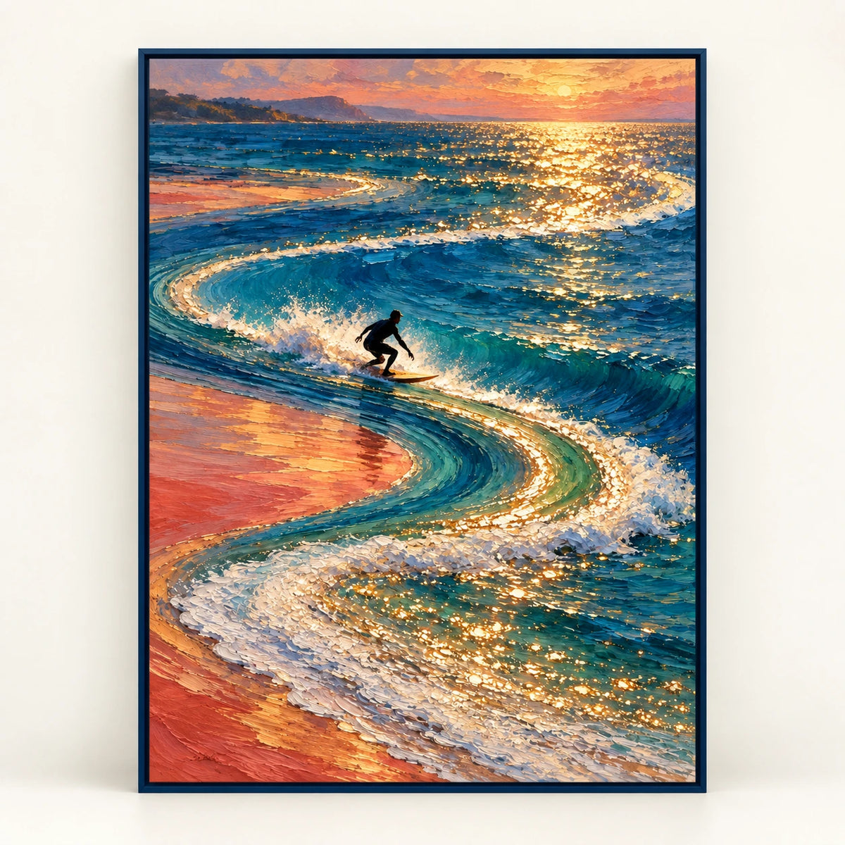 Golden Break at Sunset