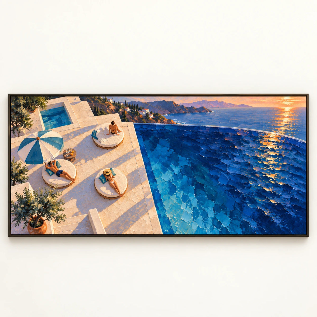 Sunlit Terrace Above the Sea
