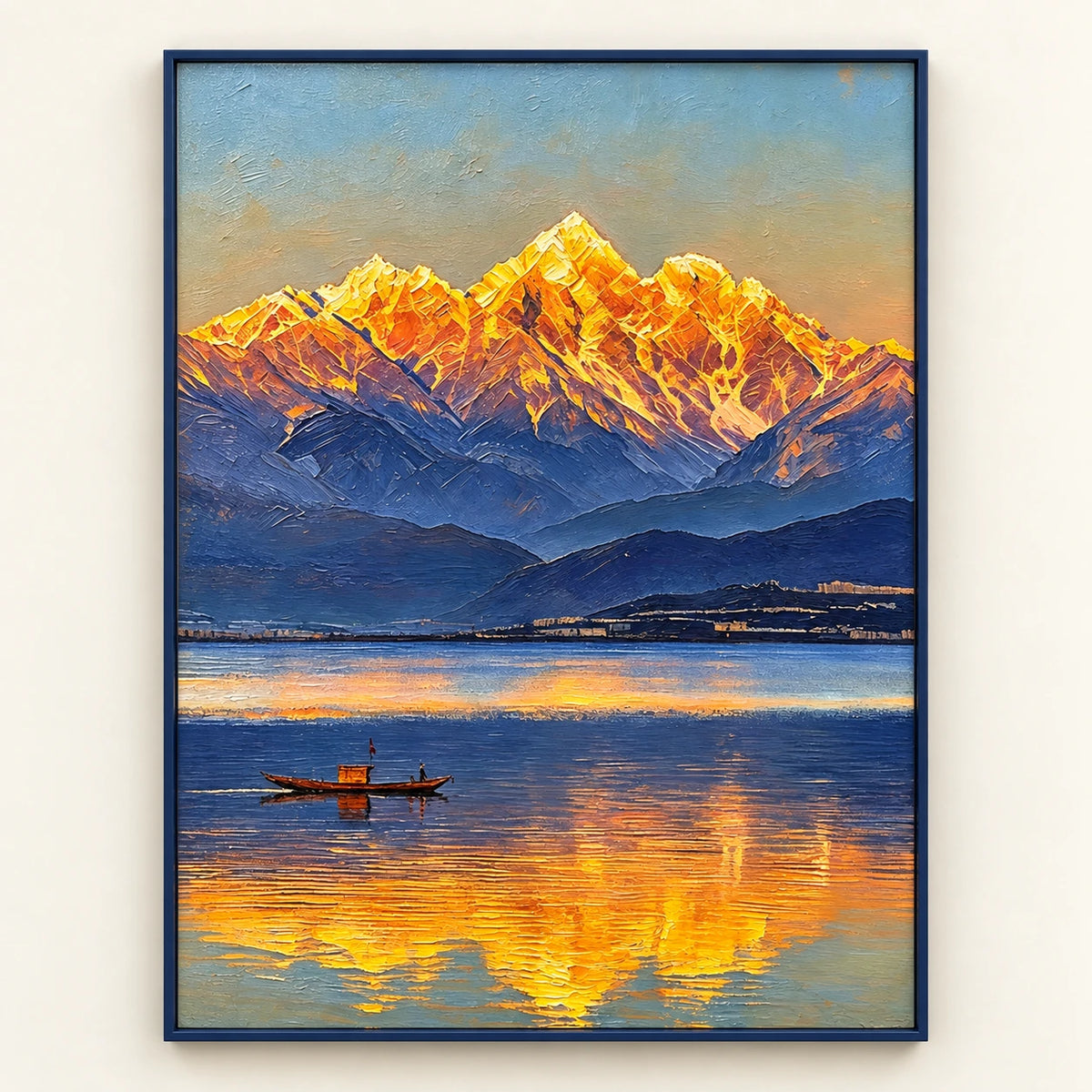 Golden Mountain Reflection