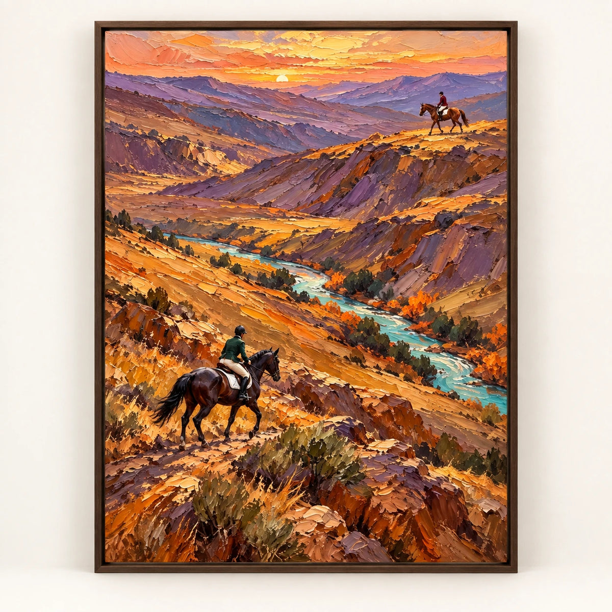 Riders at Golden Valley [noon:detail:framed-front]