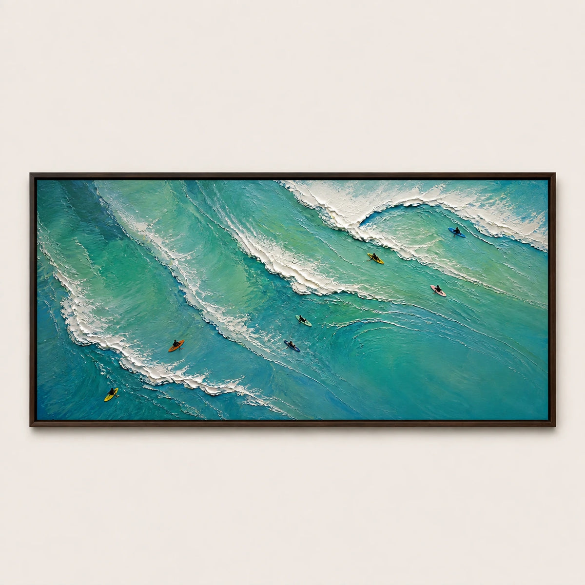 Hand-Painted Artwork | Seafoam Ru [noon:detail:framed-front]
