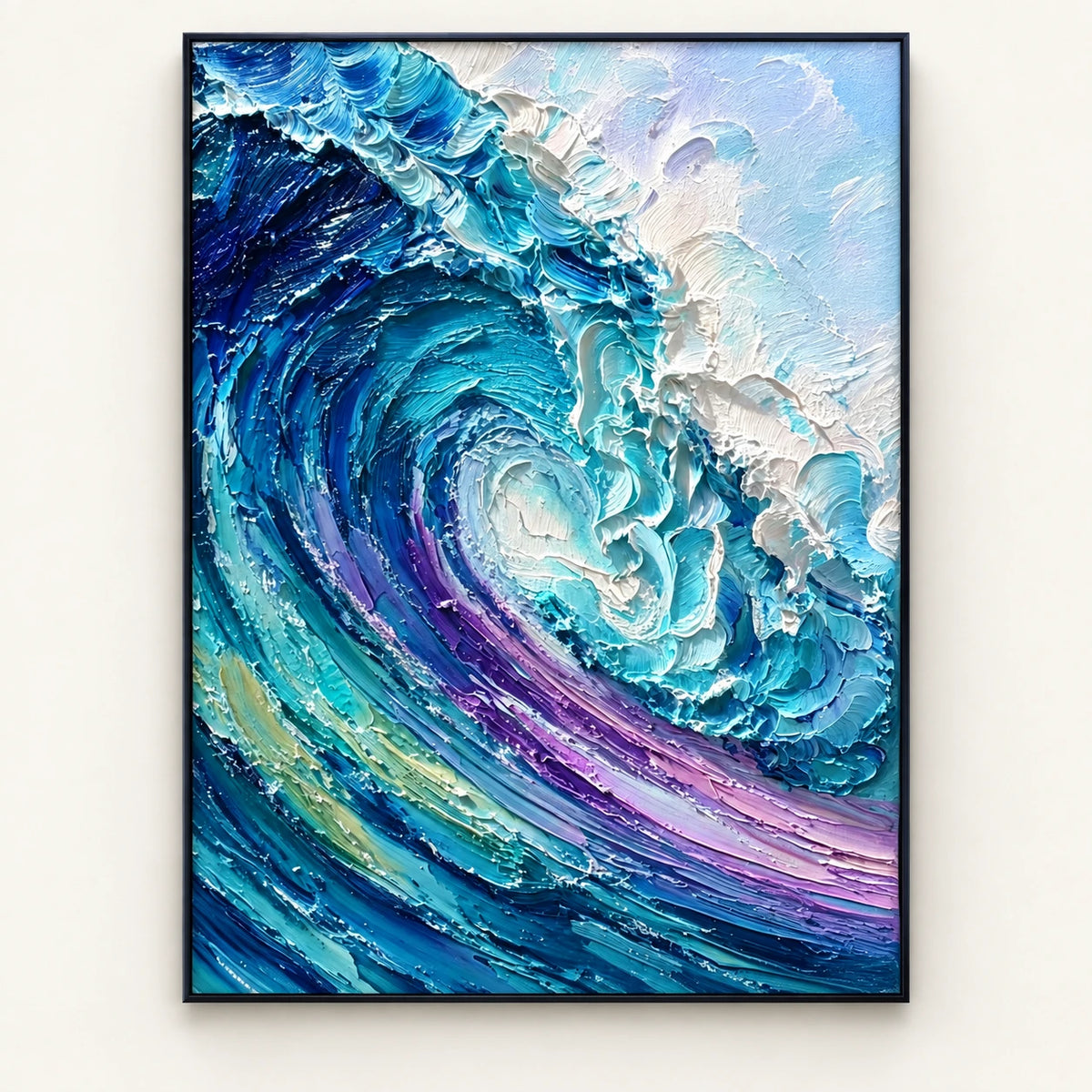 Hand-Painted Artwork | Tidal Ligh [noon:detail:framed-front]