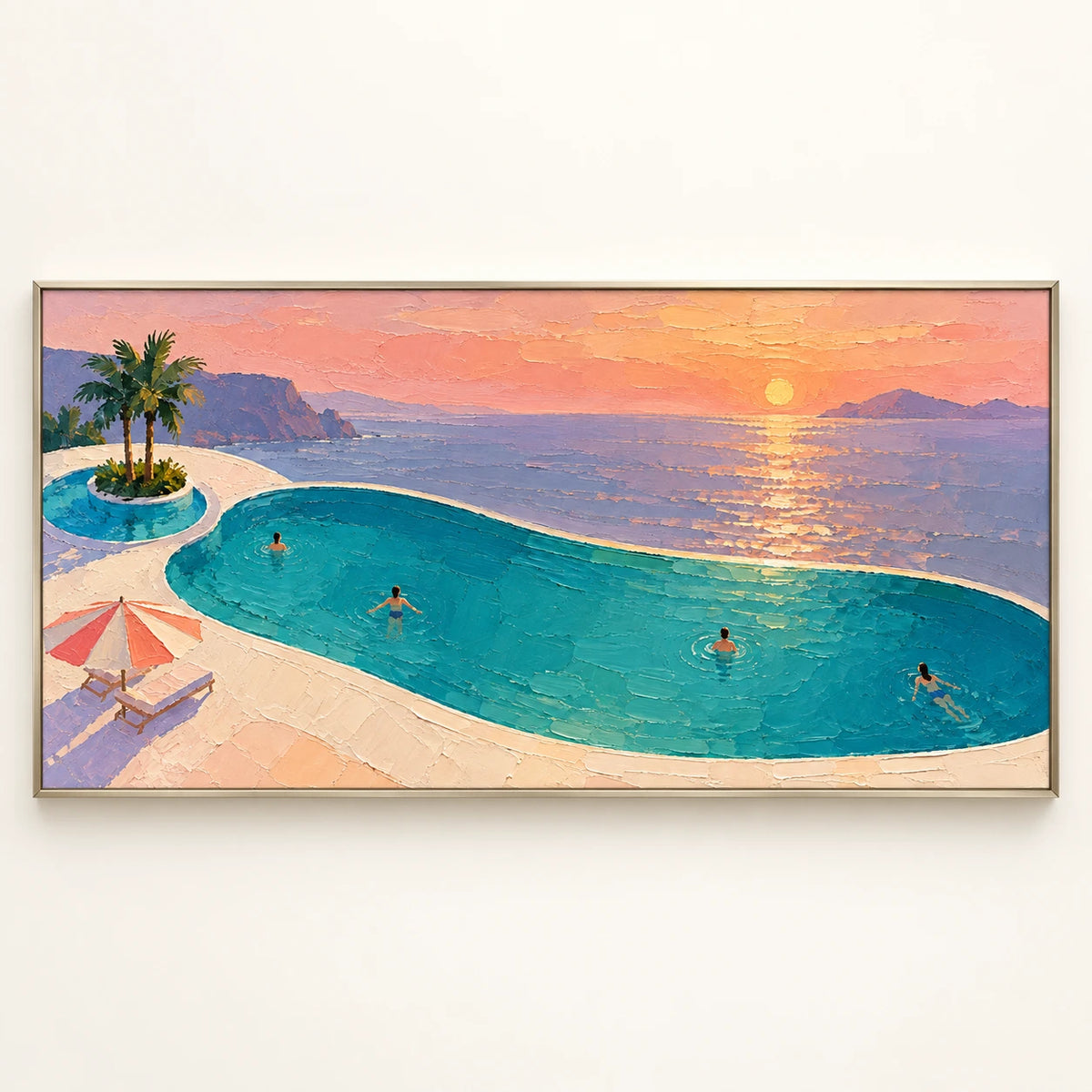 Sunset Pool Over the Sea [noon:detail:framed-front]