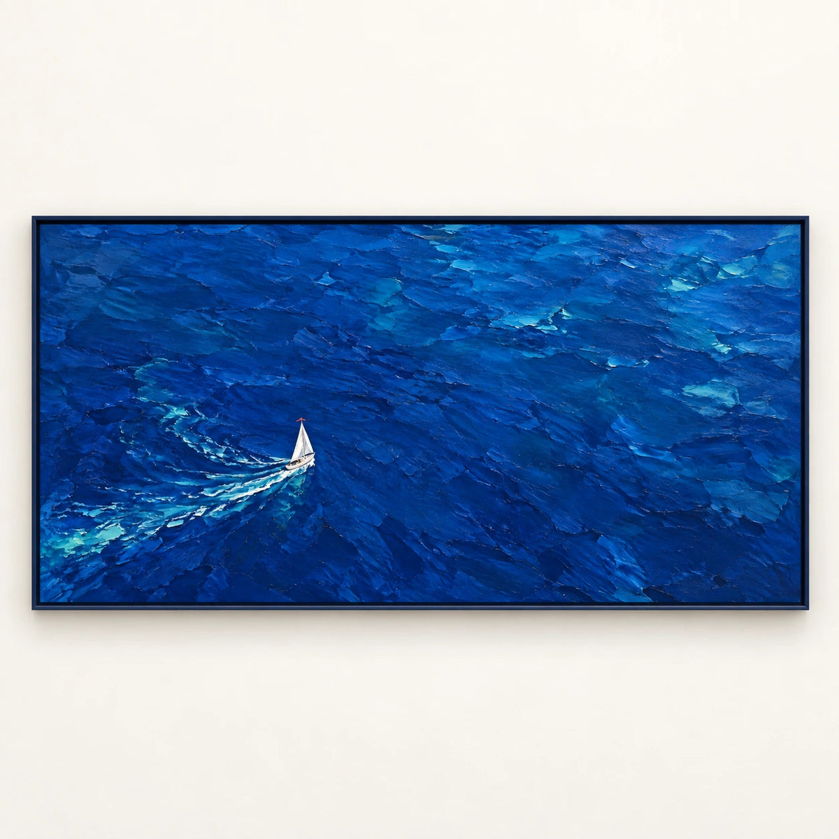 Sail Into Blue [noon:detail:framed-front]