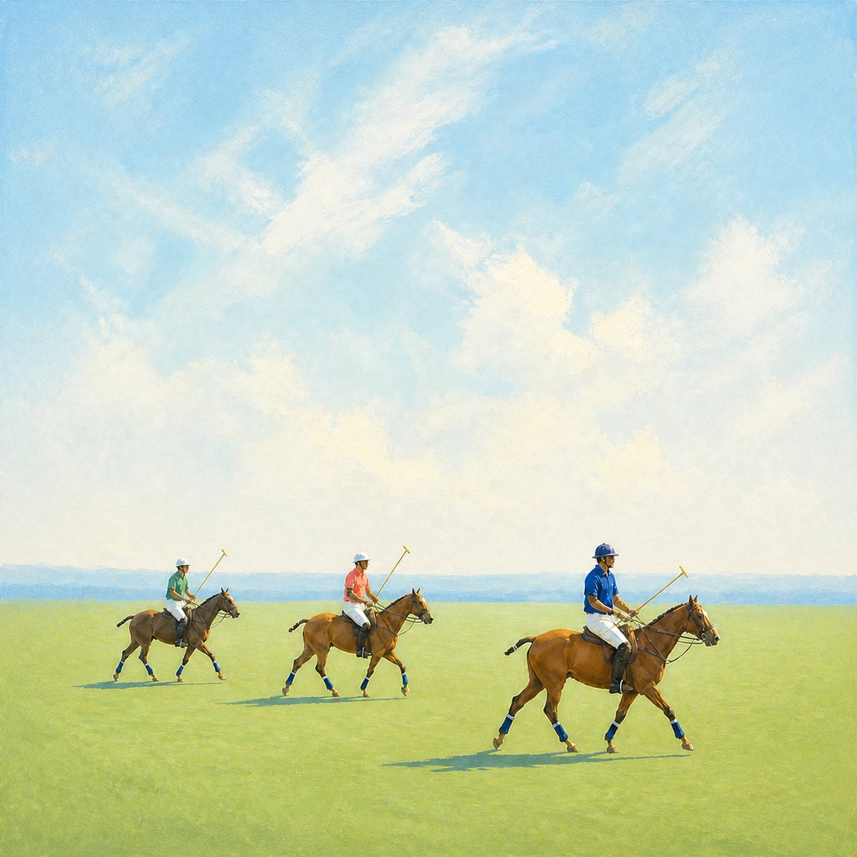 polo under open skies, artwork