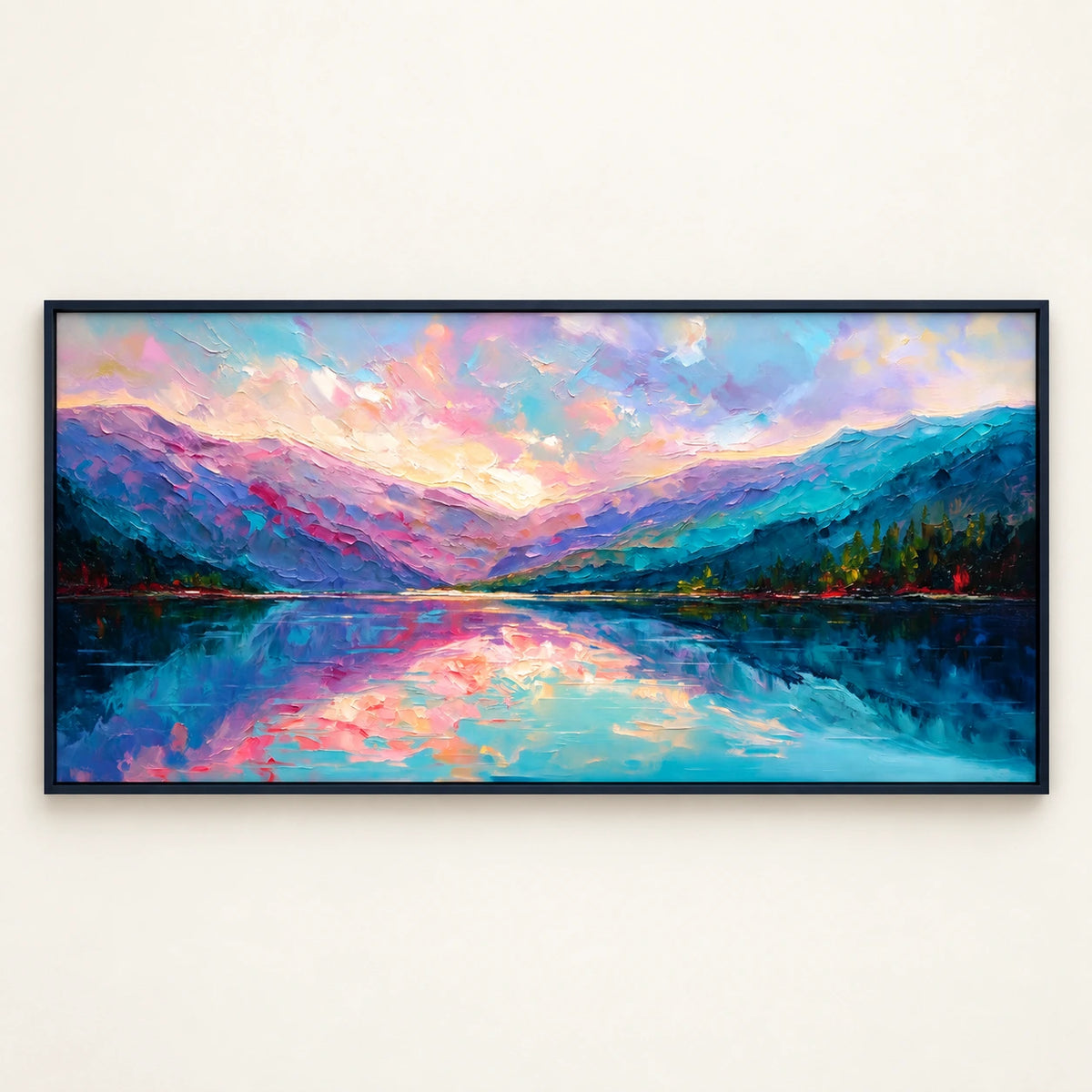 Pastel Mountain Lake