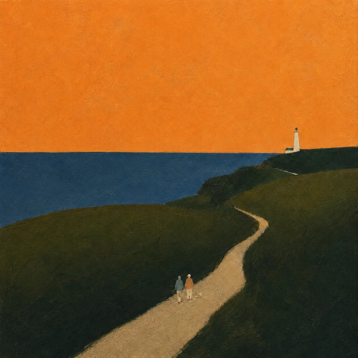 Hand-Painted Artwork | Path to the Lighthouse [noon:artwork]