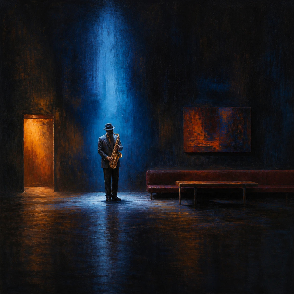 Hand-Painted Artwork | Midnight Blue Solo [noon:artwork]