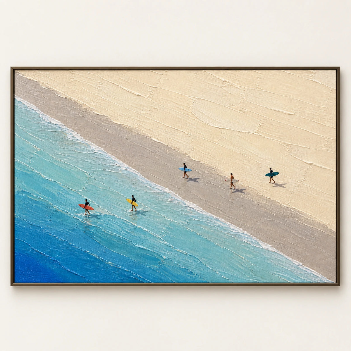 Walkers by the Tide [noon:detail:framed-front]