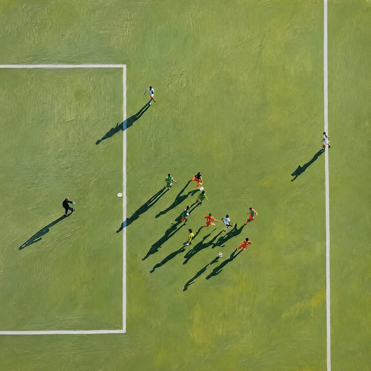long shadows, open play, artwork