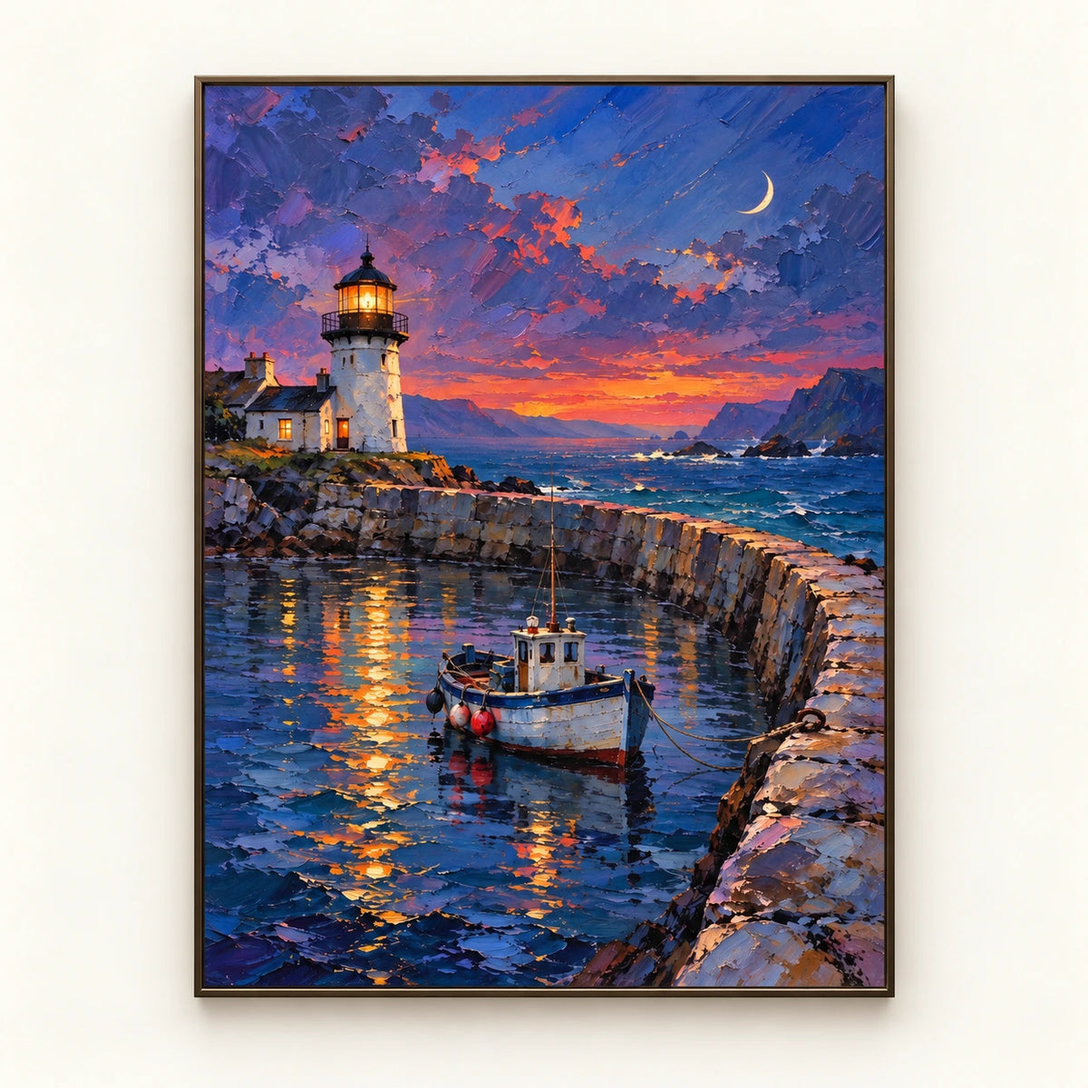 Lighthouse Harbor at Dusk
