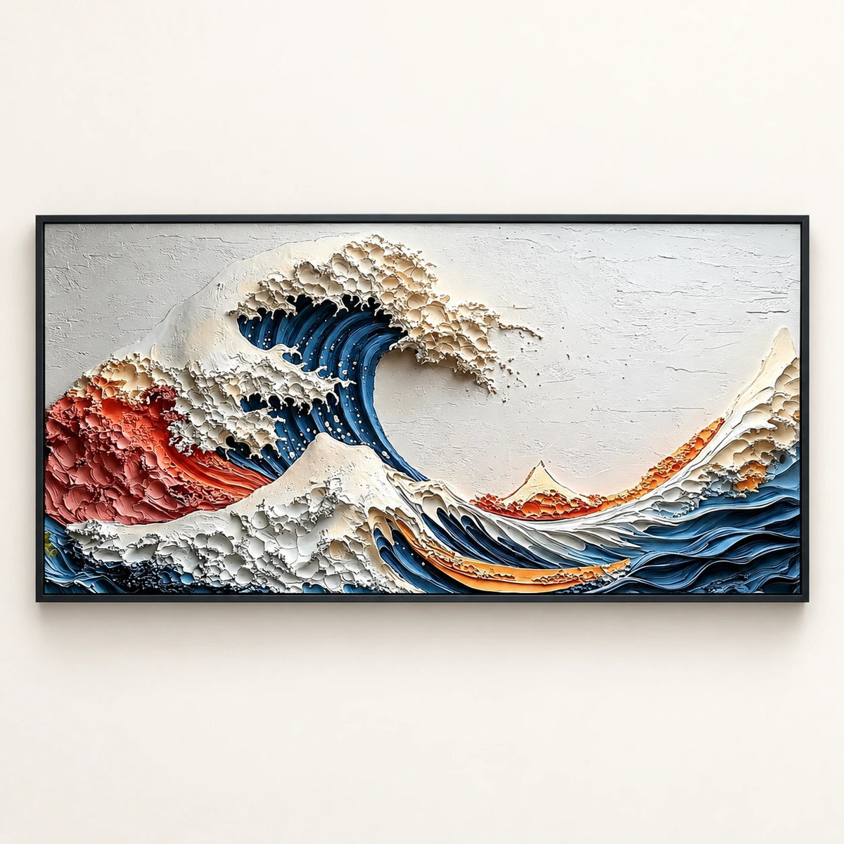 Hand-Painted Artwork | Tidal Arc [noon:detail:framed-front]