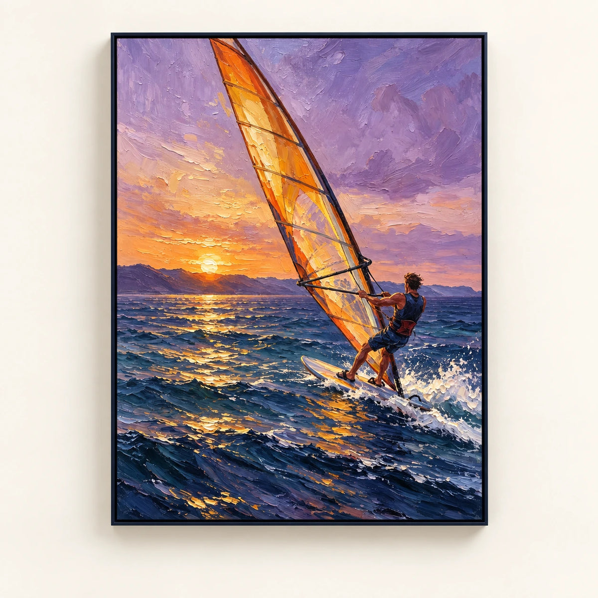 Golden Wind Over the Sea