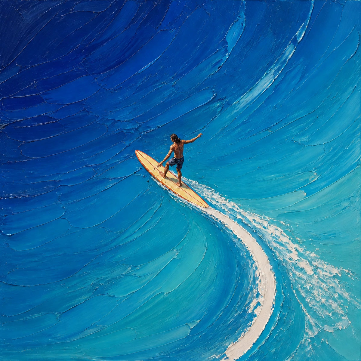 Hand-Painted Artwork | Blue Current [noon:artwork]
