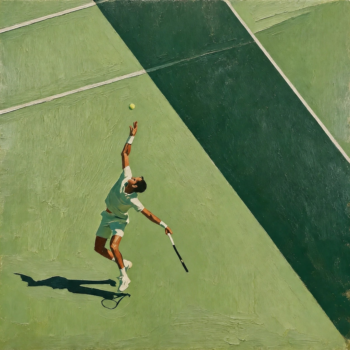 above the baseline, artwork