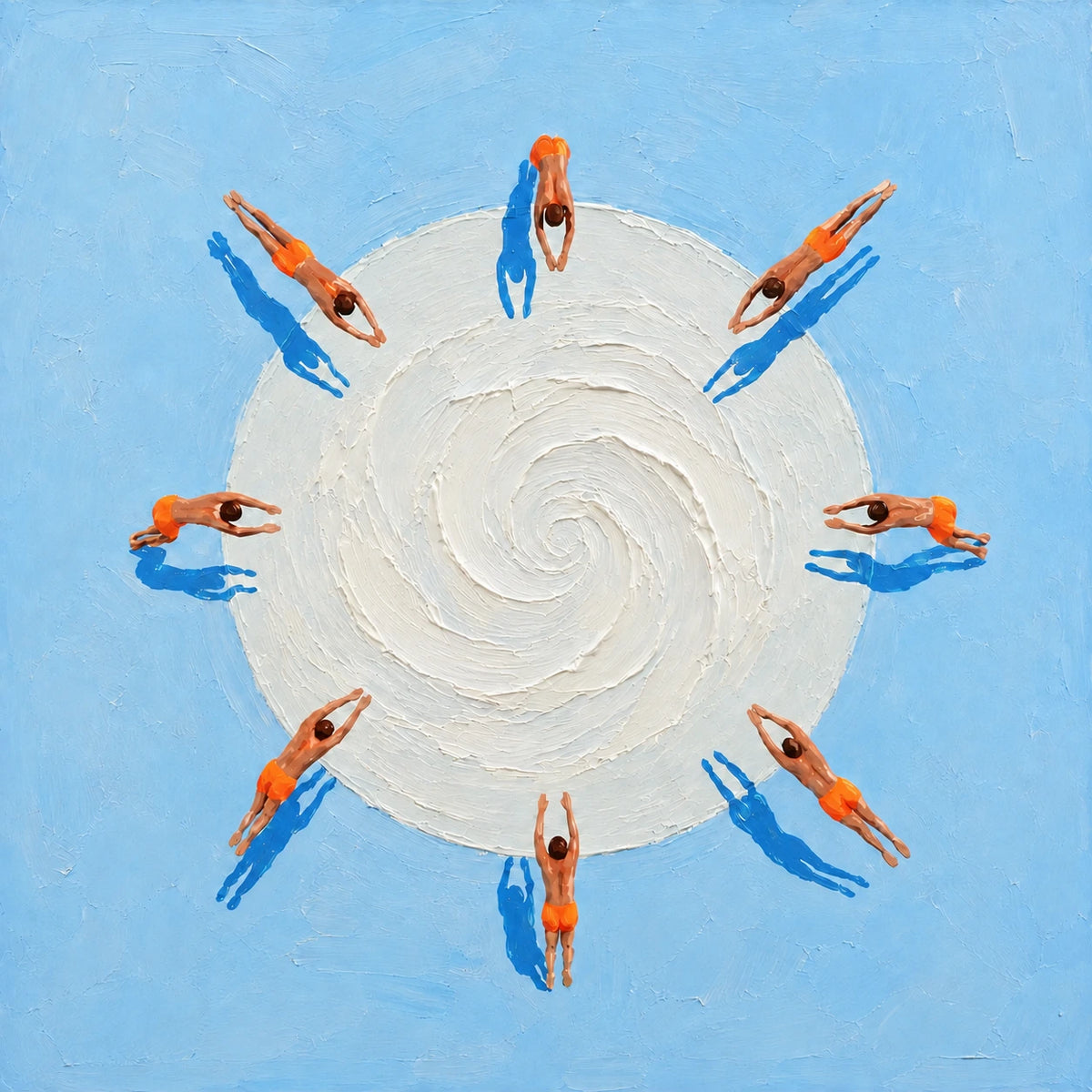 Hand-Painted Artwork | Swimmers in Orbit [noon:artwork]