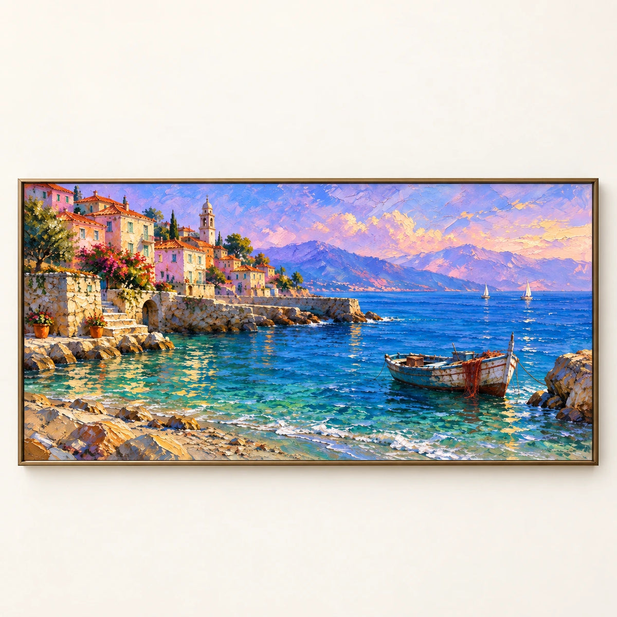 Aegean Village by the Sea
