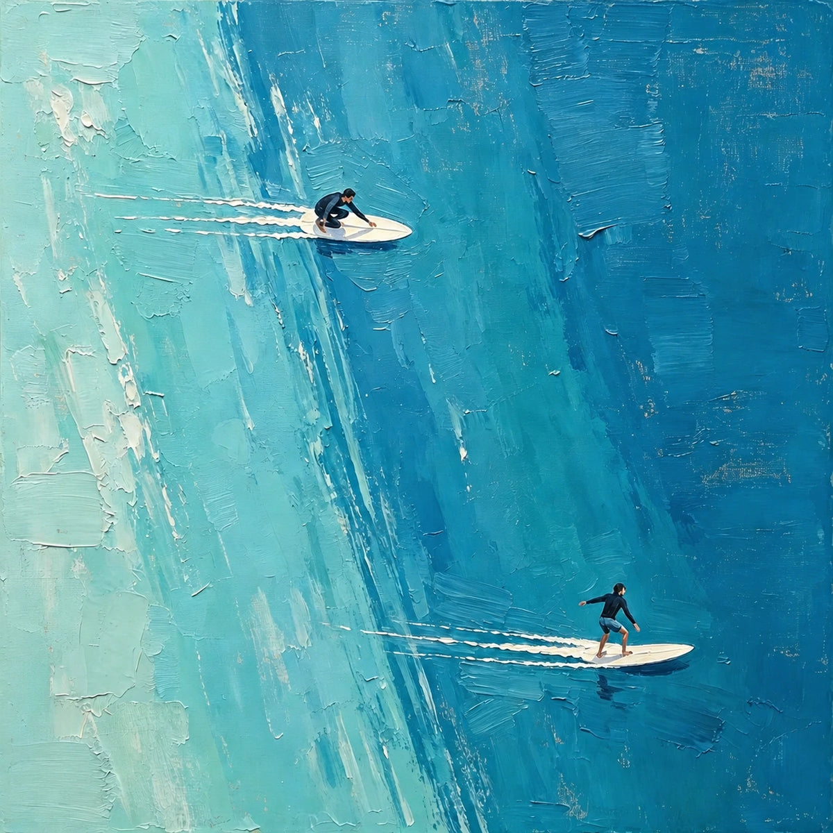 across the blue, artwork