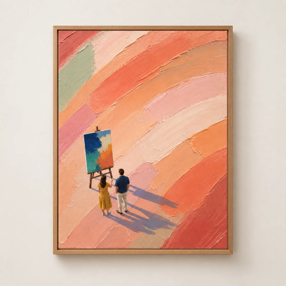 Hand-Painted Artwork | A World in Colo [noon:detail:framed-front]