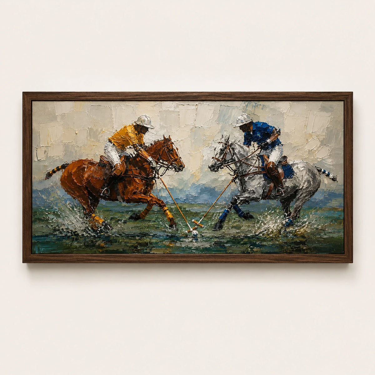 Polo Riders at Low Tide