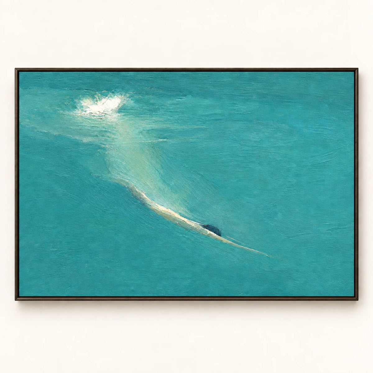 Quiet Turquoise Break [noon:detail:framed-front]