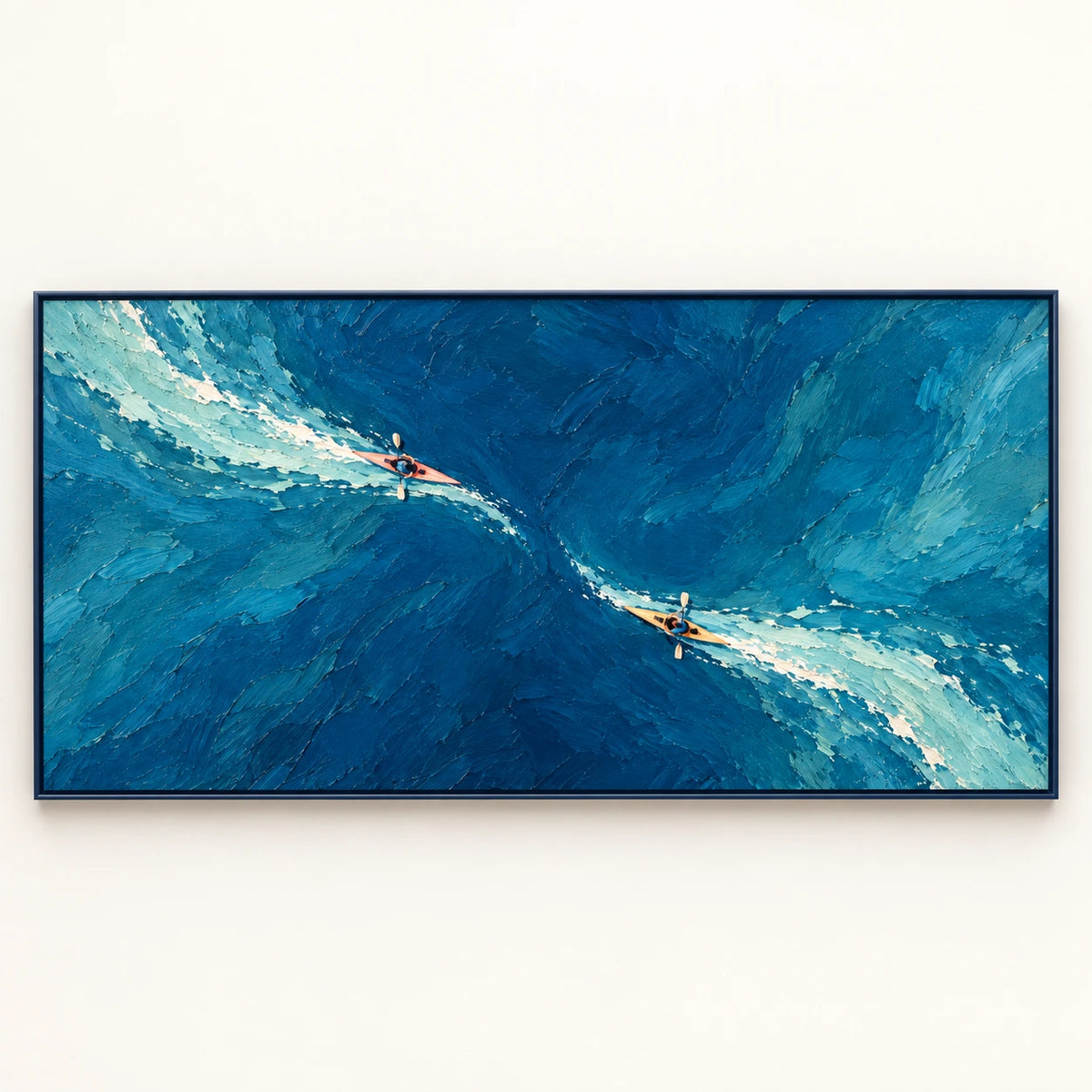 Hand-Painted Artwork | Kayak Curre [noon:detail:framed-front]