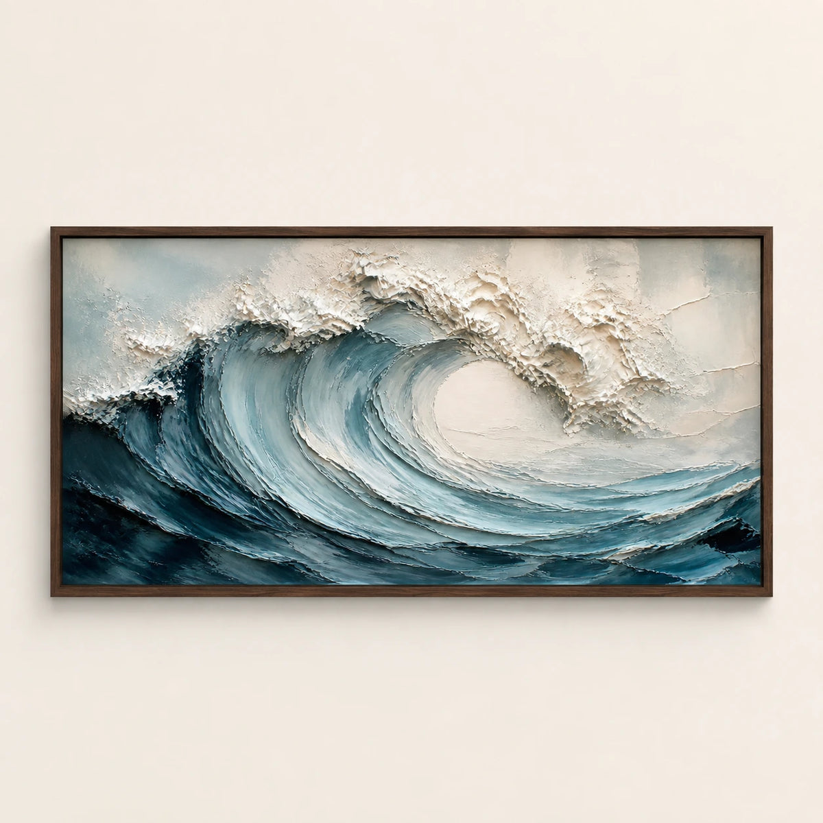 Hand-Painted Artwork | Tidal Arc [noon:detail:framed-front]