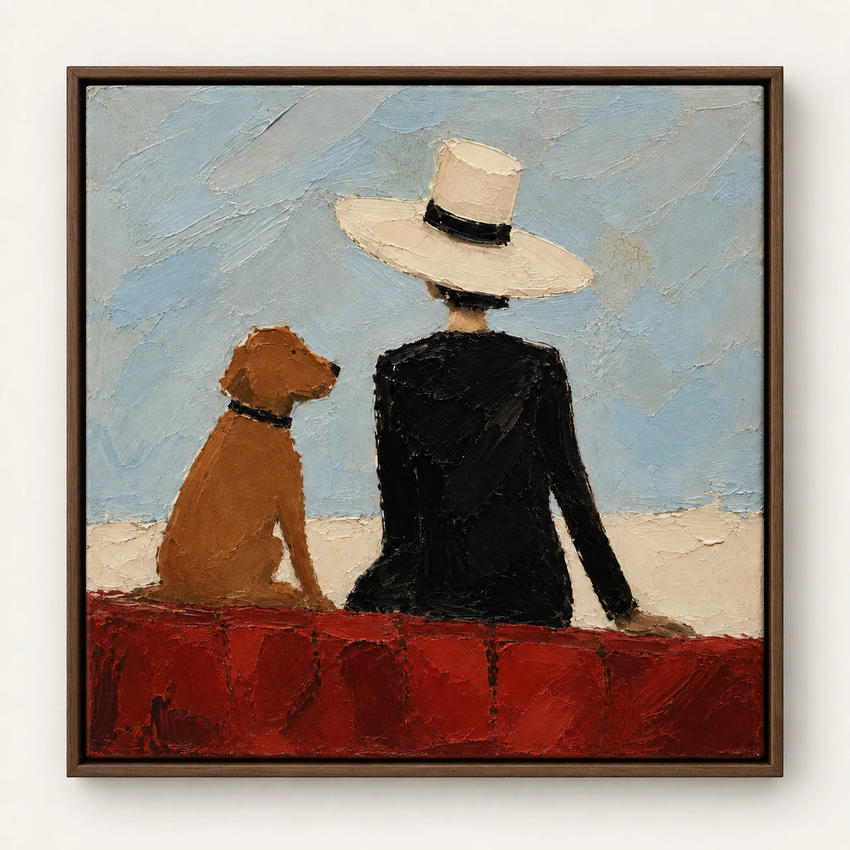 Hand-Painted Artwork | Coastal Companio [noon:detail:framed-front]