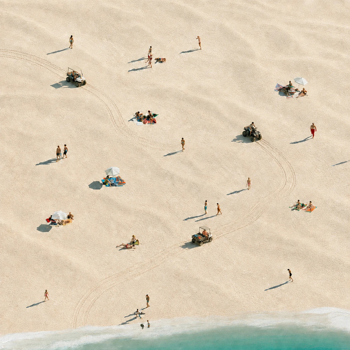along the open shore, artwork