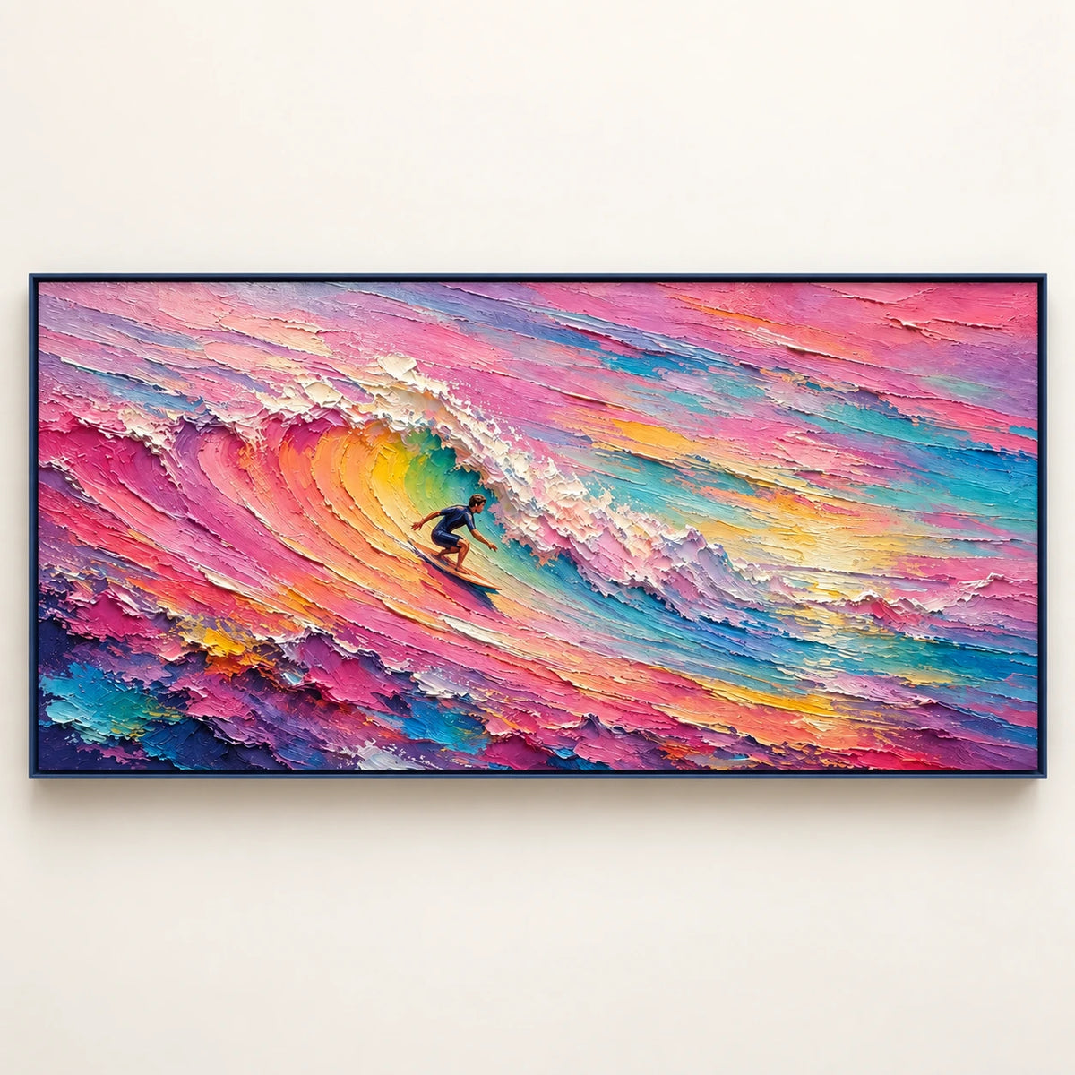 Hand-Painted Artwork | Painted Tide [noon:detail:framed-front]