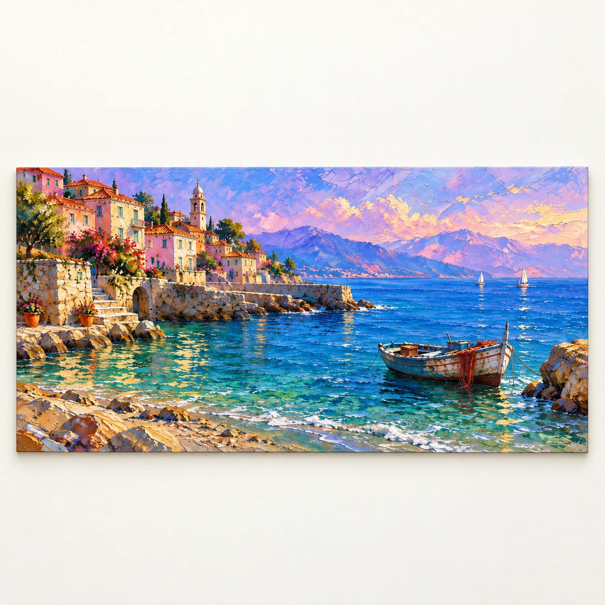 Aegean Village by the Sea [noon:artwork]