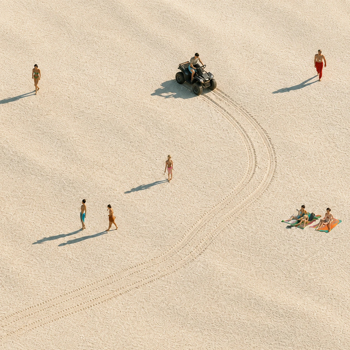 along the open shore, composition