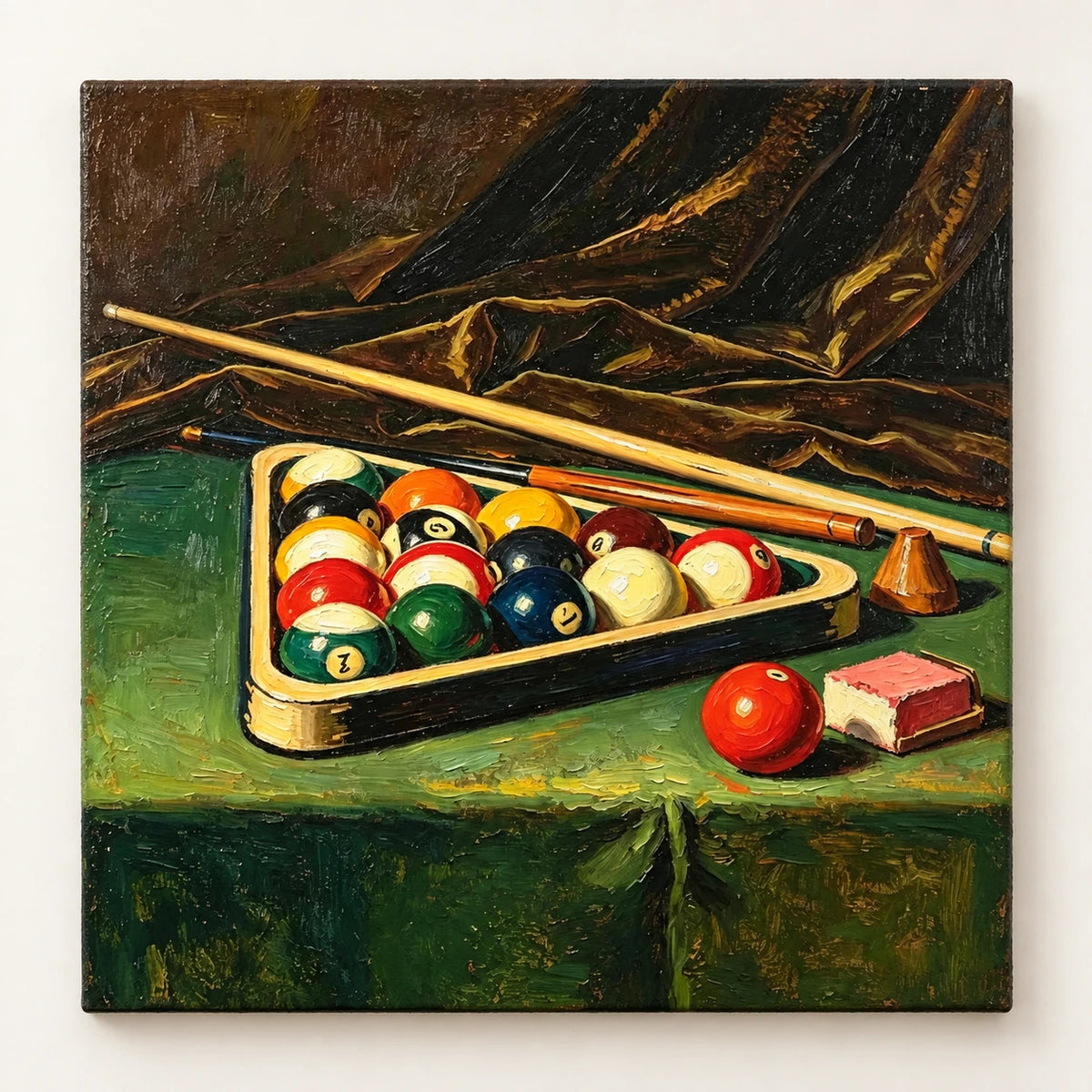 Hand-Painted Artwork | Billiards After Dark [noon:artwork]