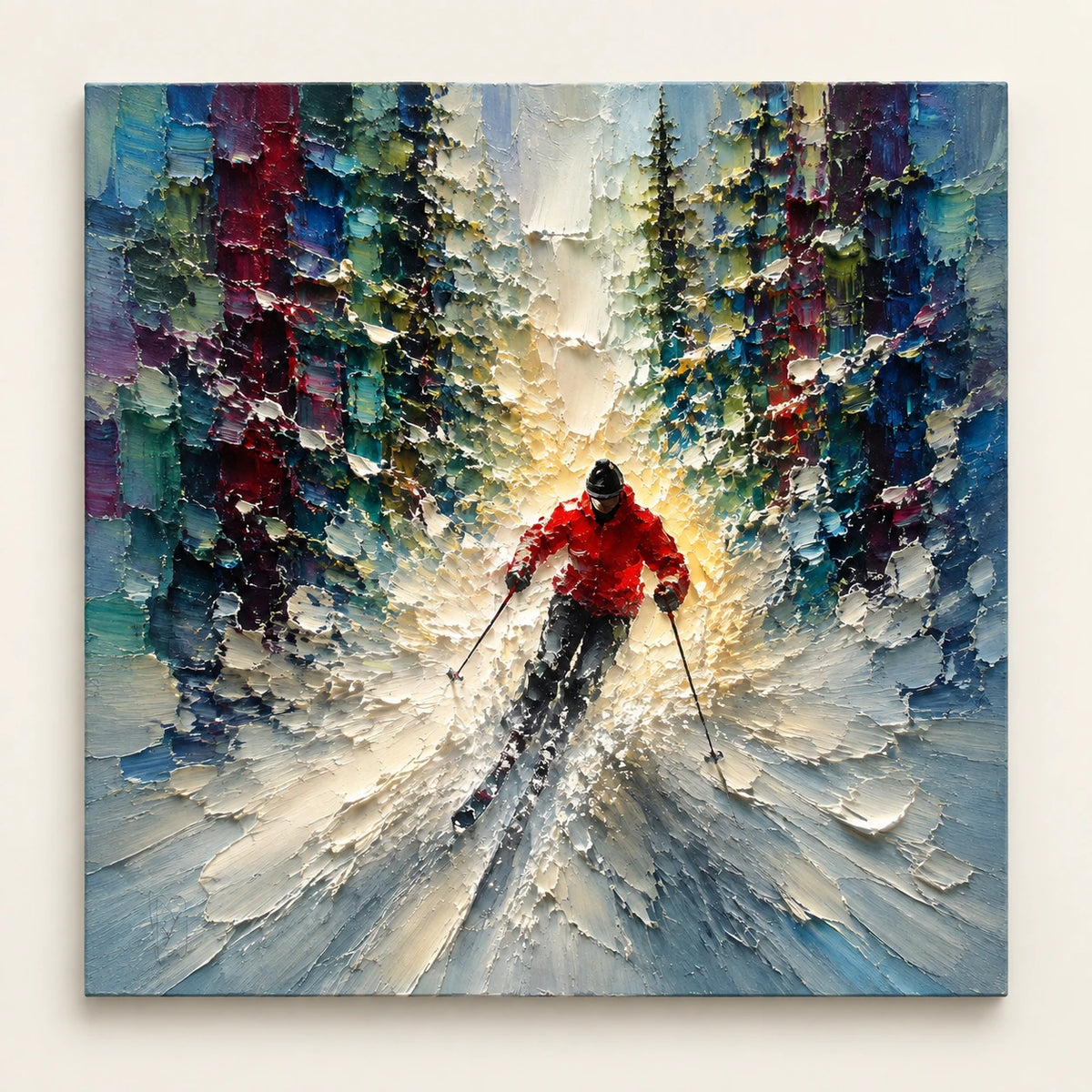 powder run, artwork
