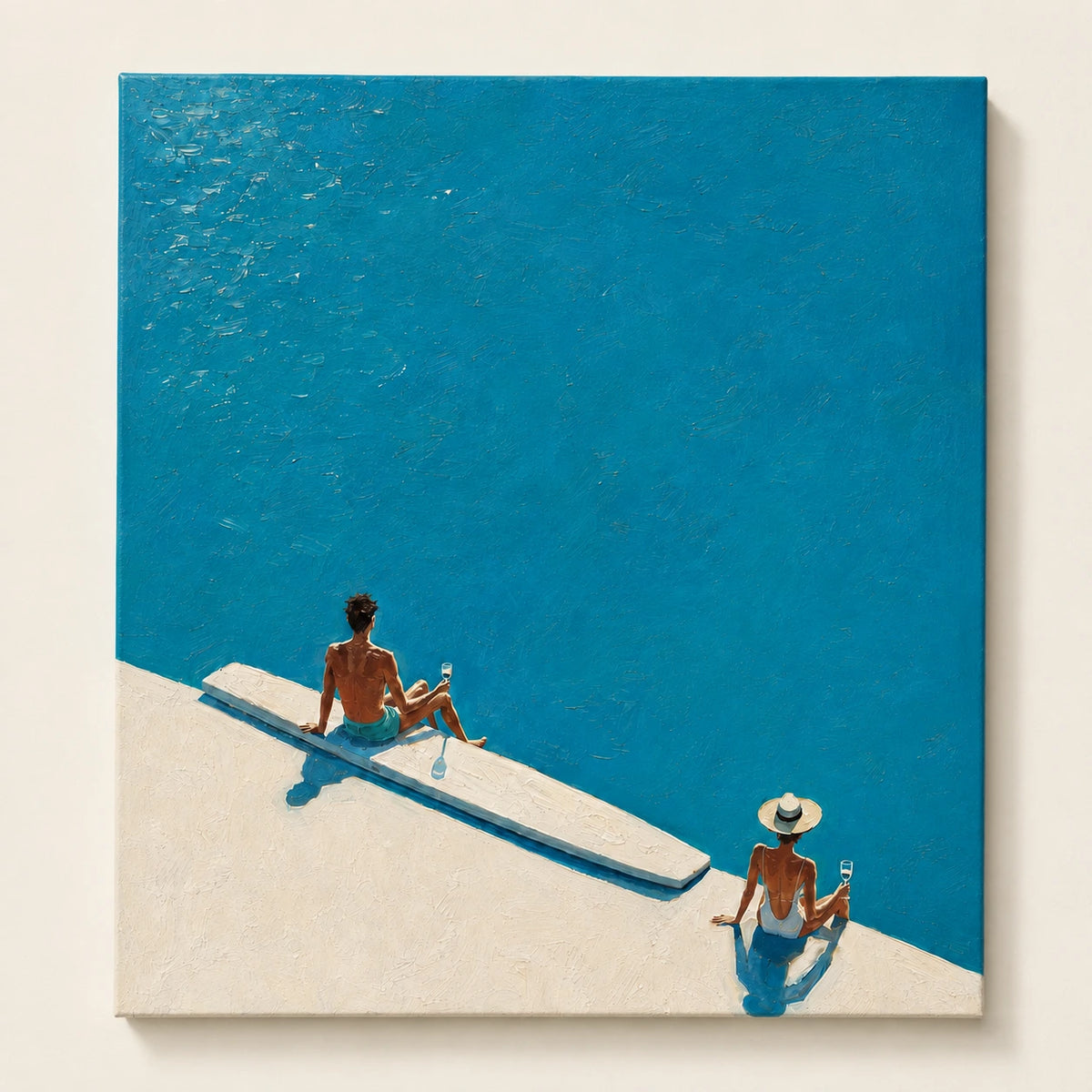 Hand-Painted Artwork | Azure Poolside [noon:artwork]