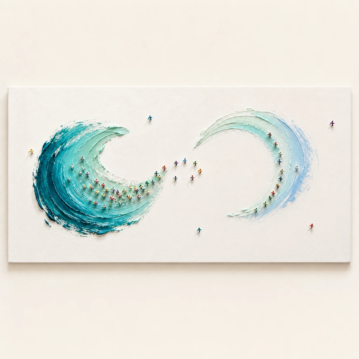 riding the endless tide, artwork