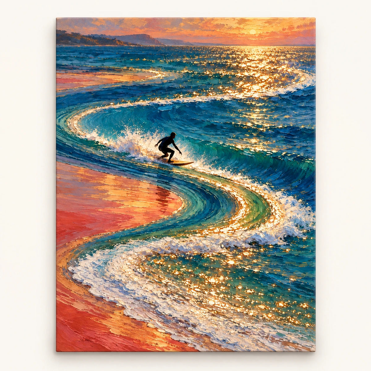 Golden Break at Sunset [noon:artwork]