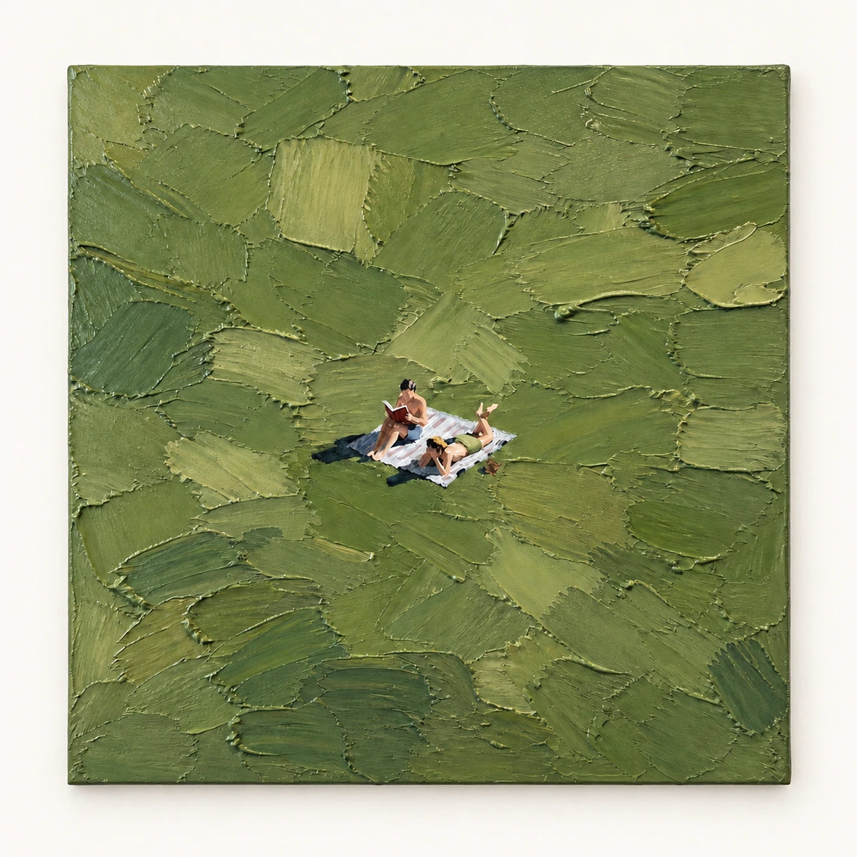 green picnic readers, artwork