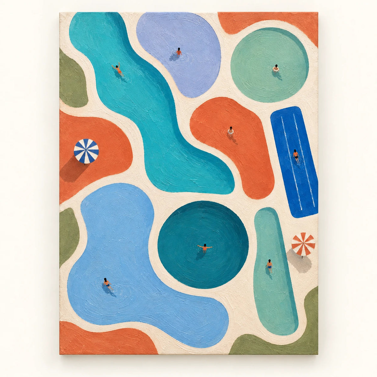 pools in motion, artwork