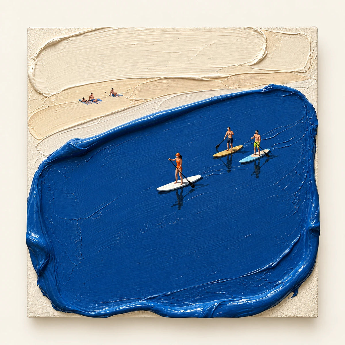 surfing the blue, artwork