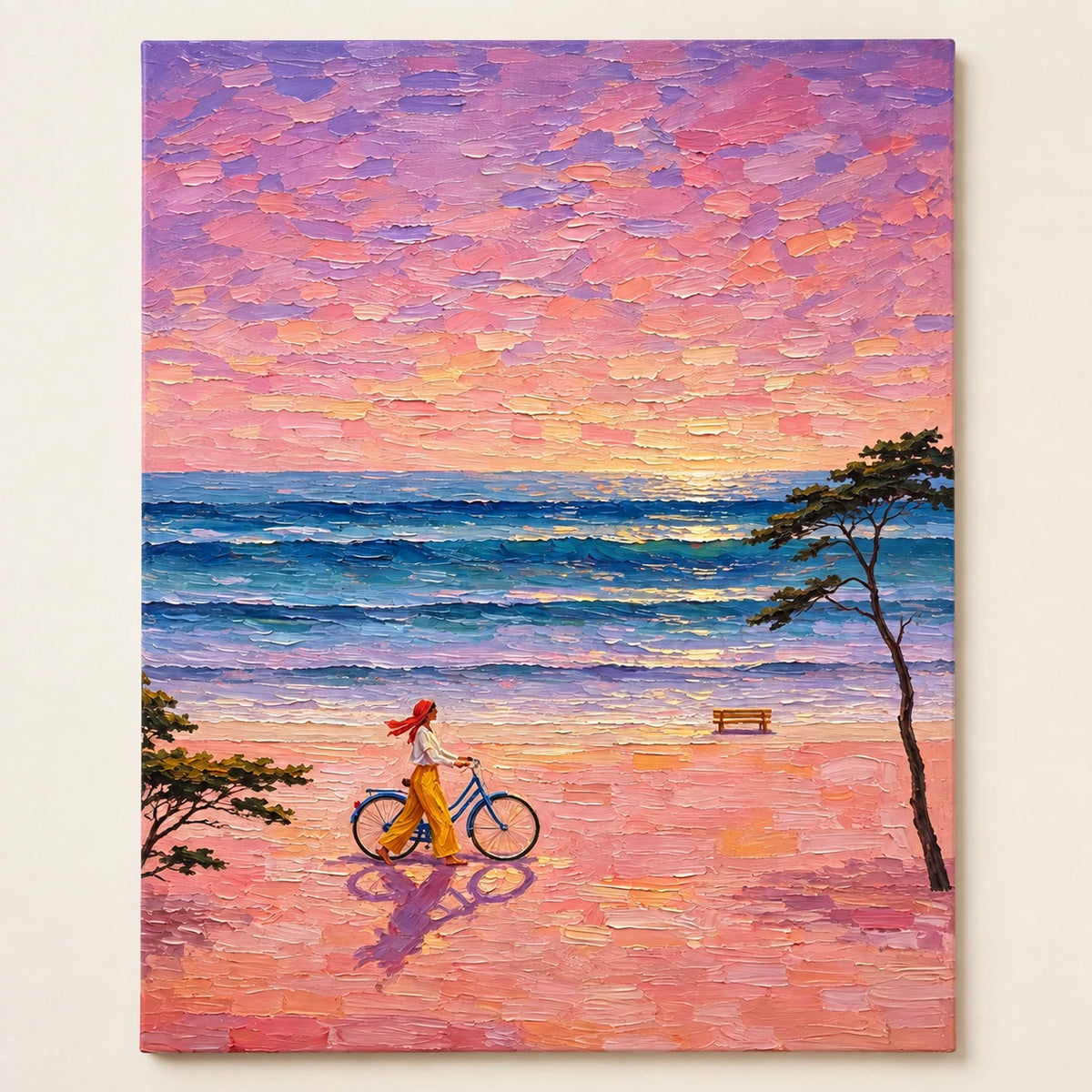 pink coast ride, artwork