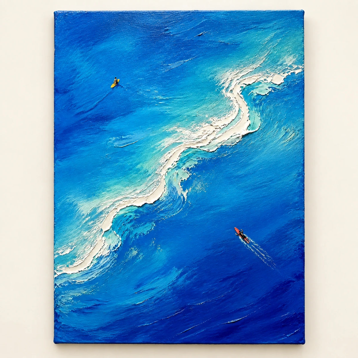 surfline in blue, artwork