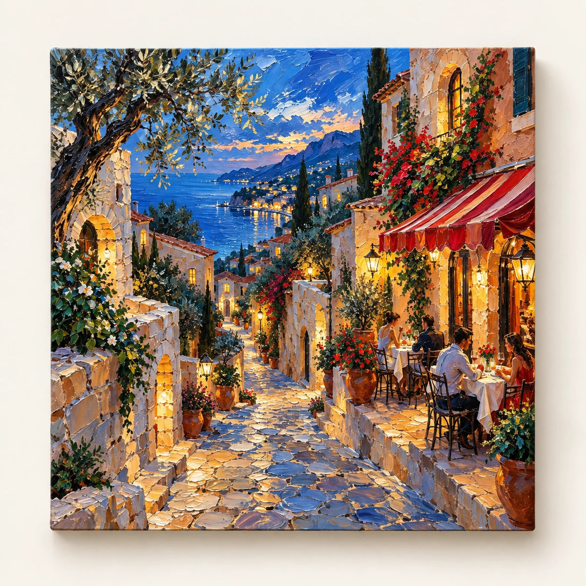 Hand-Painted Artwork | Coastal Evening in Bloom [noon:artwork]