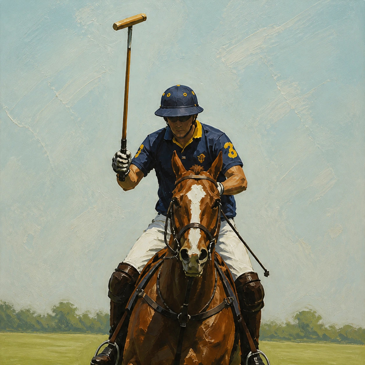 field in full swing, paint texture