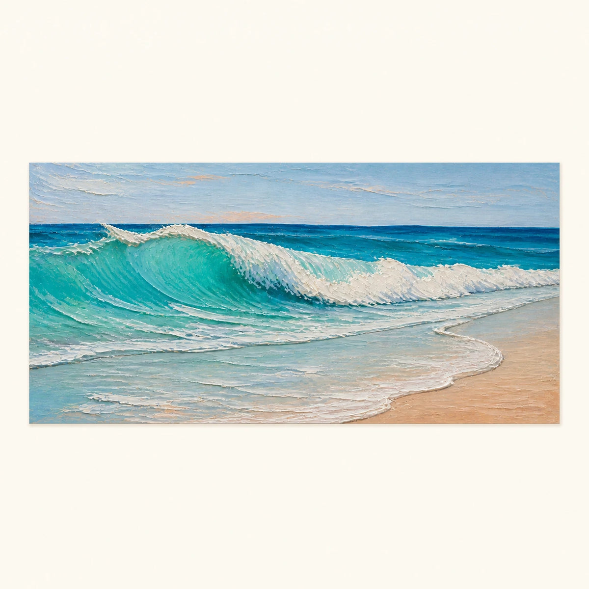 shorebreak in turquoise, artwork