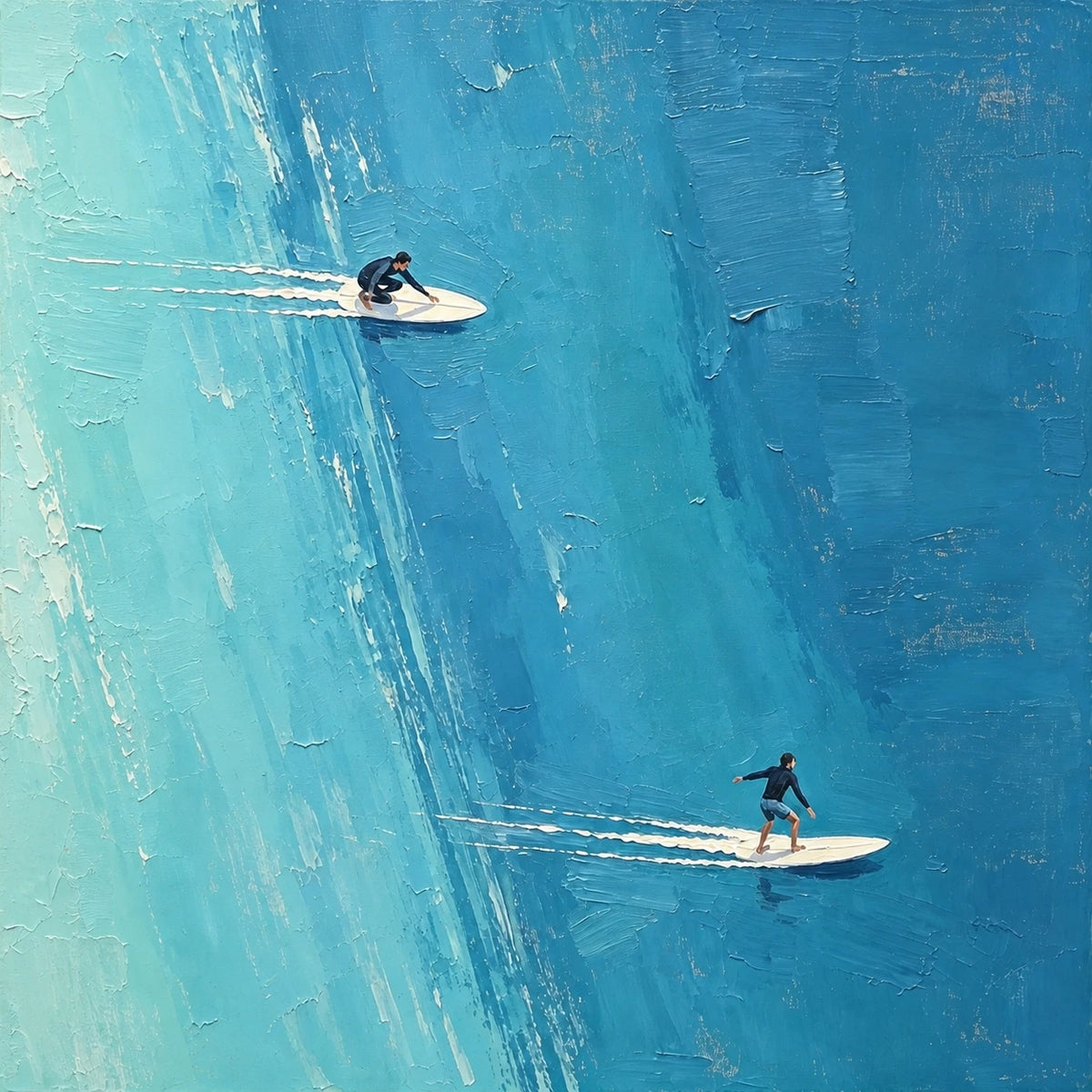 Hand-Painted Artwork | Across the Blue [noon:detail:composition]