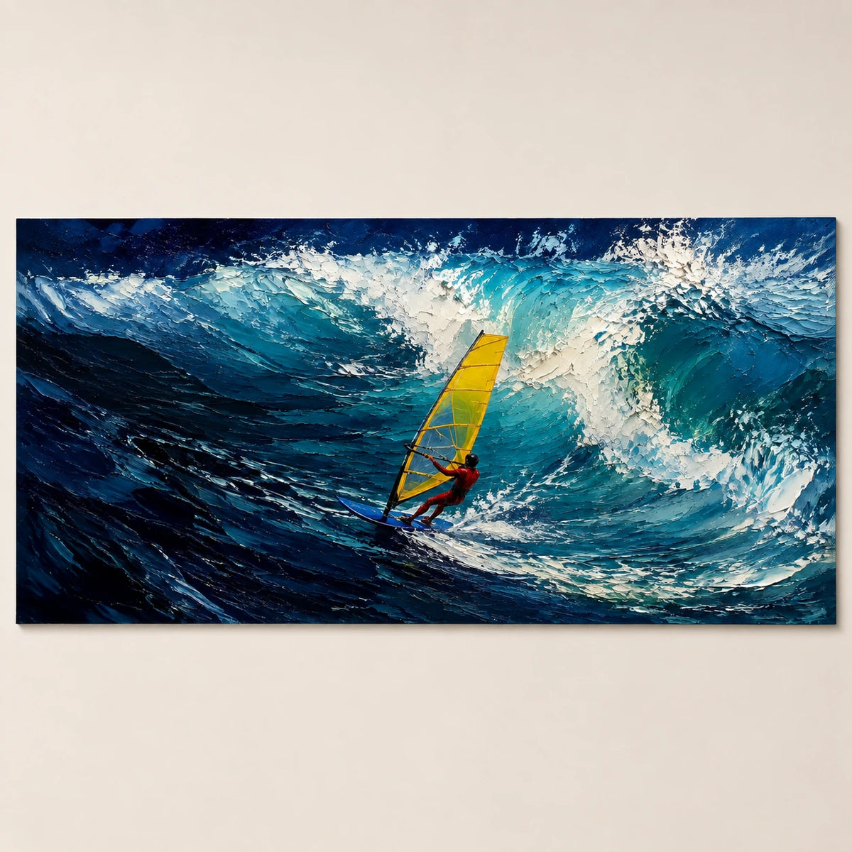 Hand-Painted Artwork | Windsurfing Surge [noon:artwork]