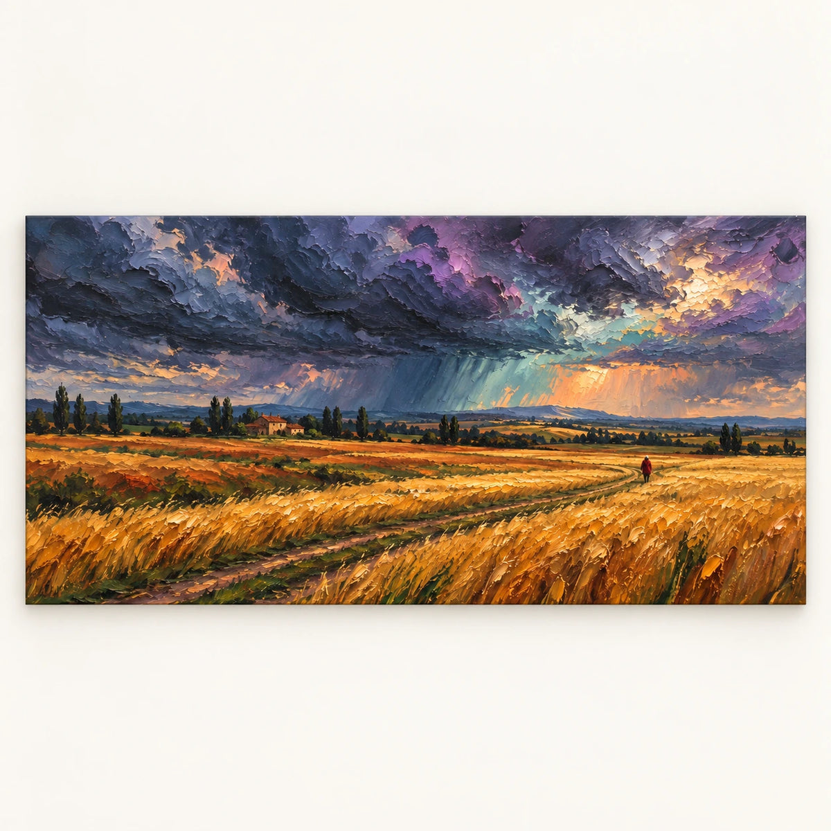 stormlight over the wheat fields, artwork