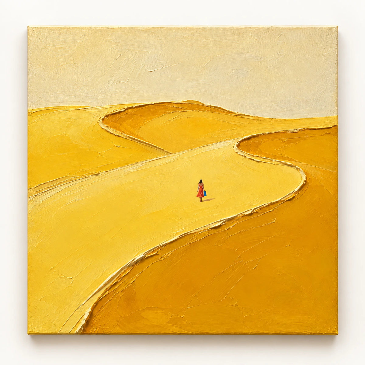 Hand-Painted Artwork | Golden Tidal Path [noon:artwork]
