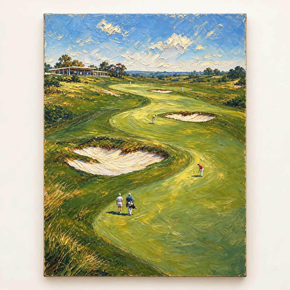 golf course horizon, artwork
